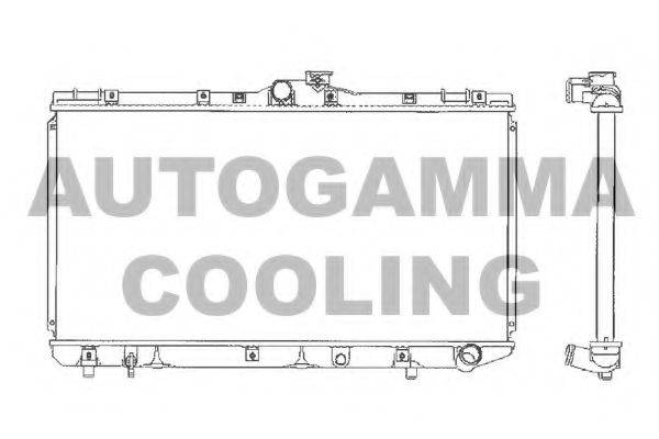 AUTOGAMMA 101273 Радіатор, охолодження двигуна