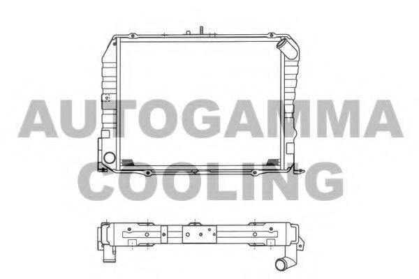 AUTOGAMMA 101275 Радіатор, охолодження двигуна