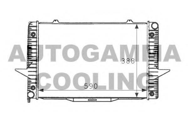 AUTOGAMMA 101280 Радіатор, охолодження двигуна