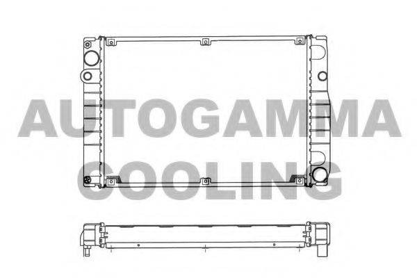 AUTOGAMMA 101300 Радіатор, охолодження двигуна