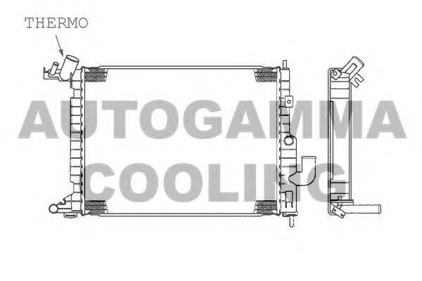 AUTOGAMMA 101326 Радіатор, охолодження двигуна