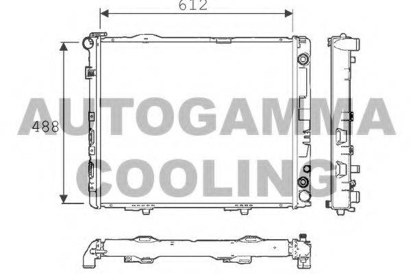 AUTOGAMMA 101335 Радіатор, охолодження двигуна