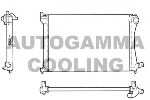 AUTOGAMMA 101345 Радіатор, охолодження двигуна