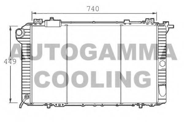 AUTOGAMMA 101384 Радіатор, охолодження двигуна