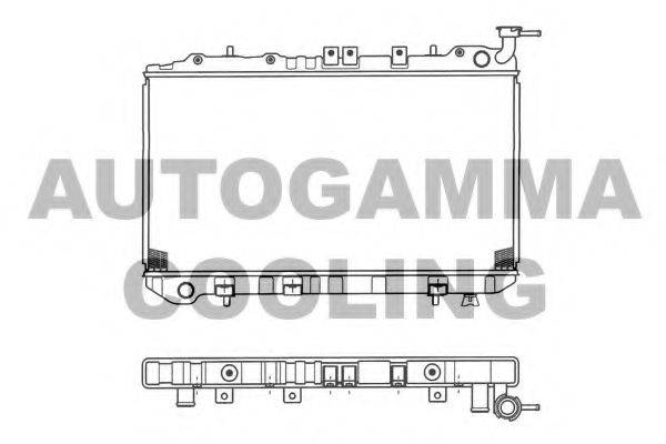 AUTOGAMMA 101388 Радіатор, охолодження двигуна