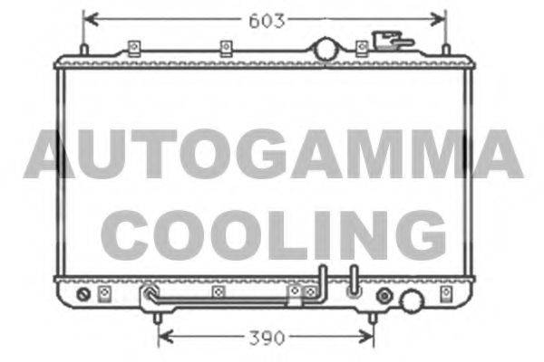 AUTOGAMMA 101442 Радіатор, охолодження двигуна