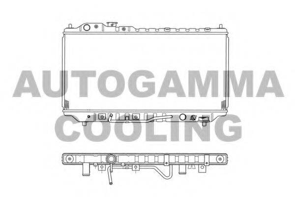 AUTOGAMMA 101451 Радіатор, охолодження двигуна