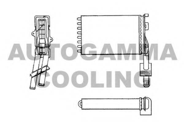 AUTOGAMMA 101655 Теплообмінник, опалення салону