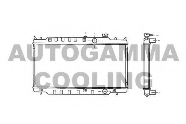 AUTOGAMMA 102139 Радіатор, охолодження двигуна