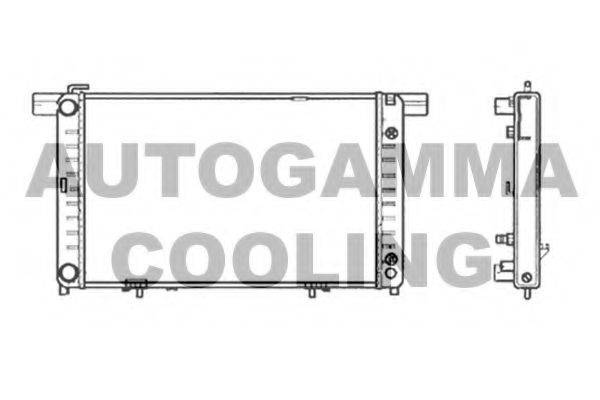 AUTOGAMMA 102158 Радіатор, охолодження двигуна