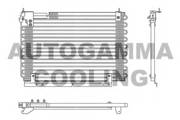 AUTOGAMMA 102834 Конденсатор, кондиціонер