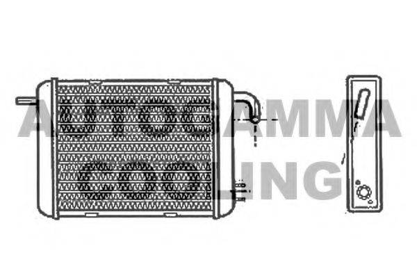 AUTOGAMMA 103001 Теплообмінник, опалення салону