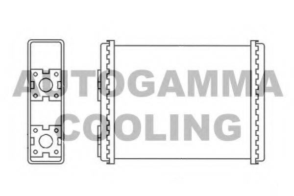 AUTOGAMMA 103144 Теплообмінник, опалення салону