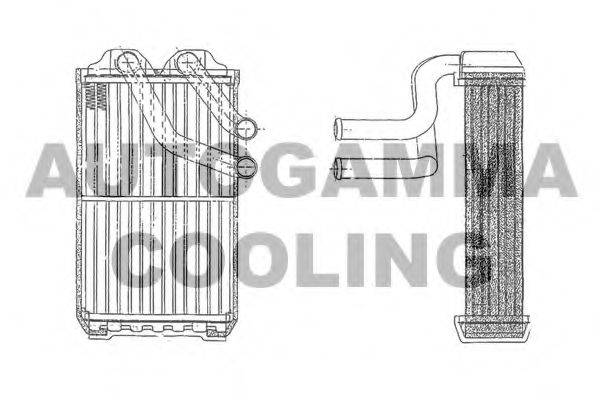 AUTOGAMMA 103180 Теплообмінник, опалення салону
