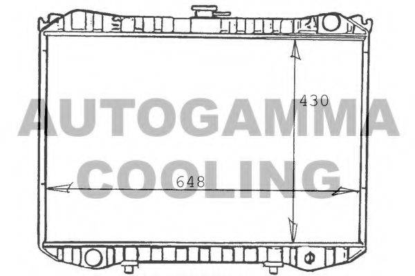 AUTOGAMMA 103257 Радіатор, охолодження двигуна