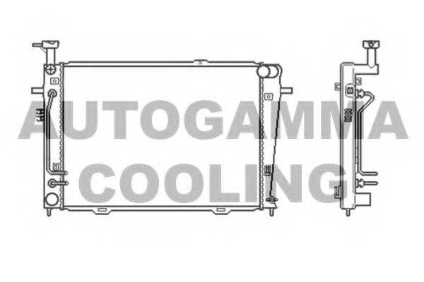 AUTOGAMMA 104009 Радіатор, охолодження двигуна