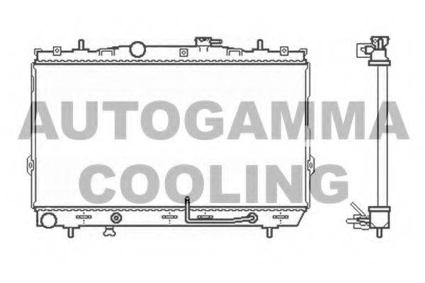 AUTOGAMMA 104084 Радіатор, охолодження двигуна