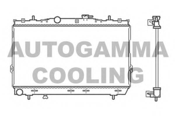 AUTOGAMMA 104085 Радіатор, охолодження двигуна