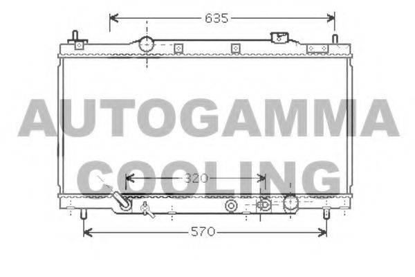 AUTOGAMMA 104266 Радіатор, охолодження двигуна