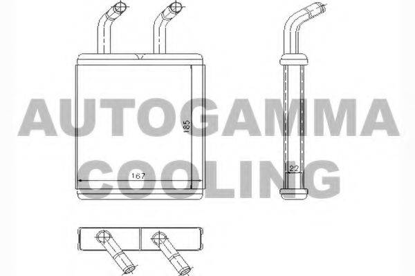 AUTOGAMMA 104388 Теплообмінник, опалення салону