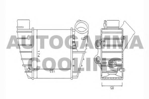 AUTOGAMMA 104430 Інтеркулер