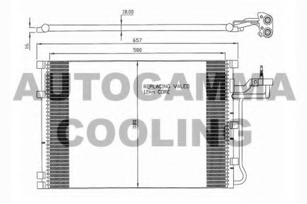 AUTOGAMMA 104477 Конденсатор, кондиціонер