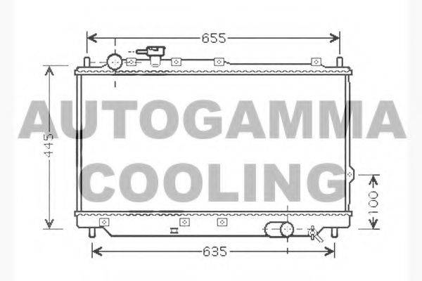 AUTOGAMMA 104521 Радіатор, охолодження двигуна