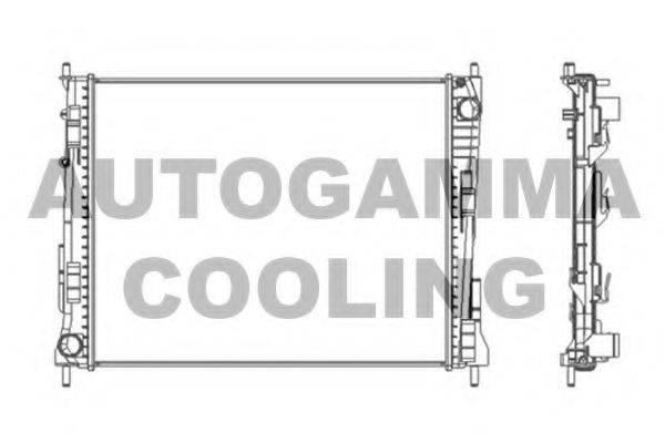 AUTOGAMMA 104561 Радіатор, охолодження двигуна