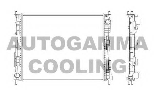 AUTOGAMMA 104562 Радіатор, охолодження двигуна