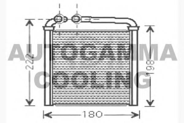 AUTOGAMMA 104609 Теплообмінник, опалення салону