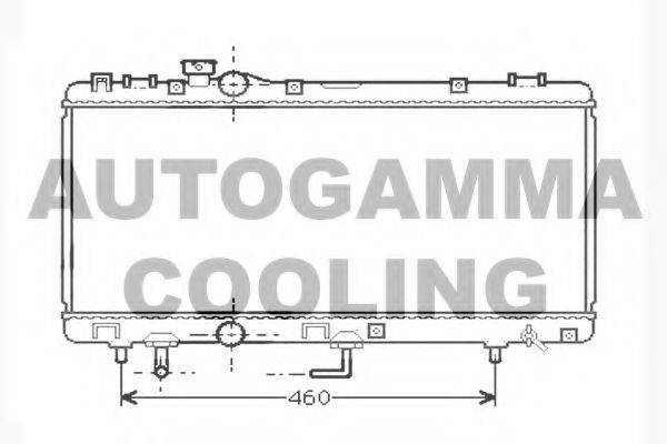 AUTOGAMMA 104742 Радіатор, охолодження двигуна