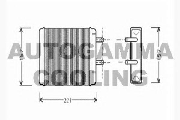 AUTOGAMMA 104765 Теплообмінник, опалення салону