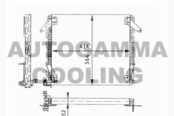 AUTOGAMMA 104778 Конденсатор, кондиціонер