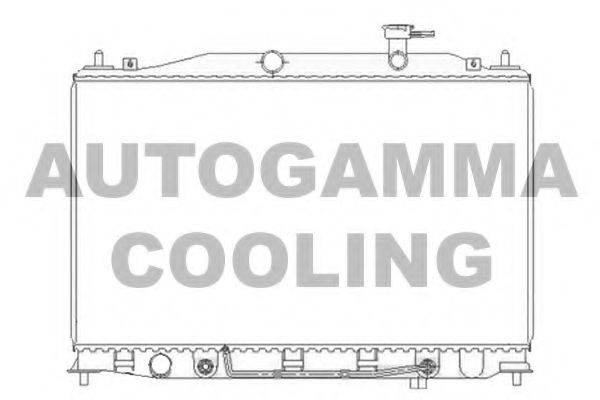 AUTOGAMMA 104827 Радіатор, охолодження двигуна