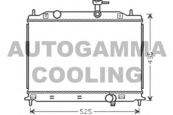 AUTOGAMMA 104847 Радіатор, охолодження двигуна