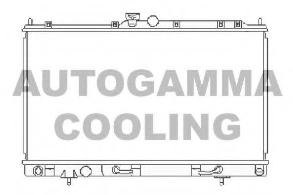 AUTOGAMMA 104854 Радіатор, охолодження двигуна