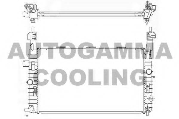 AUTOGAMMA 104866 Радіатор, охолодження двигуна