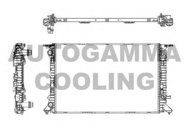 AUTOGAMMA 105156 Радіатор, охолодження двигуна