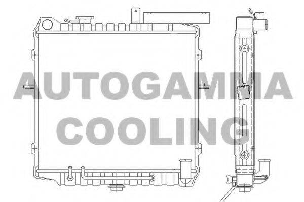 AUTOGAMMA 105261 Радіатор, охолодження двигуна