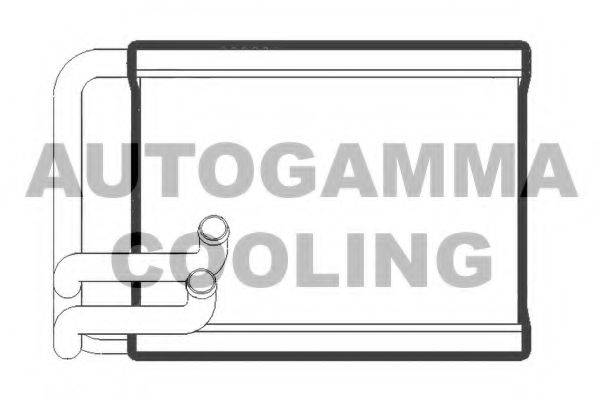 AUTOGAMMA 105280 Теплообмінник, опалення салону