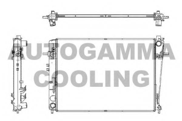 AUTOGAMMA 105395 Радіатор, охолодження двигуна