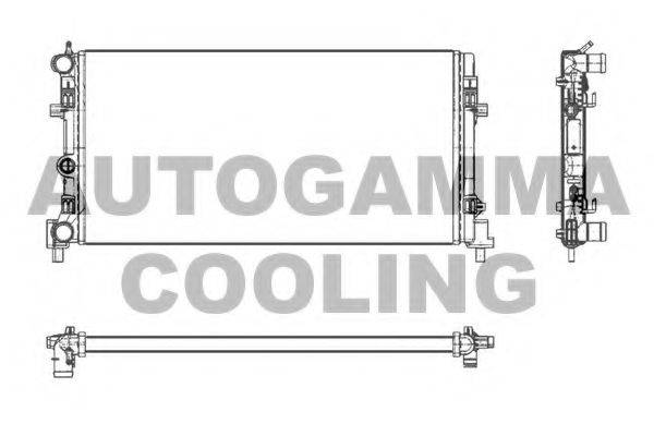 AUTOGAMMA 105400 Радіатор, охолодження двигуна