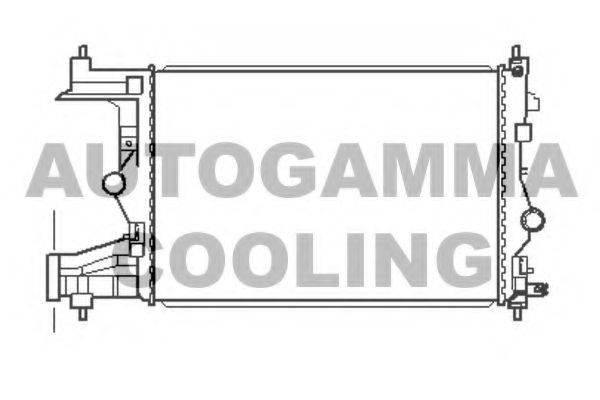 AUTOGAMMA 105444 Радіатор, охолодження двигуна