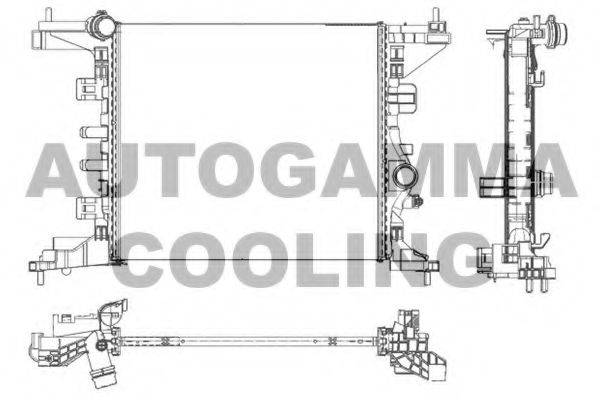 AUTOGAMMA 105623 Радіатор, охолодження двигуна