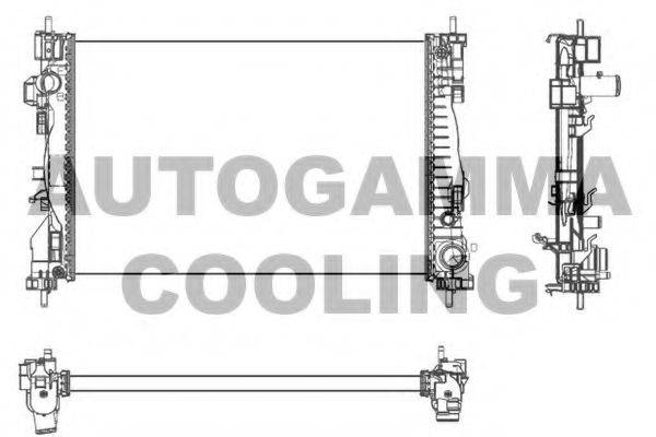 AUTOGAMMA 105625 Радіатор, охолодження двигуна