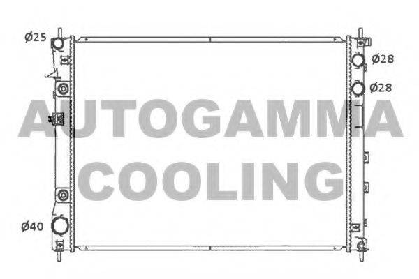 AUTOGAMMA 105652 Радіатор, охолодження двигуна