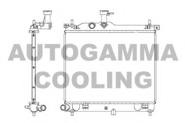 AUTOGAMMA 105750 Радіатор, охолодження двигуна