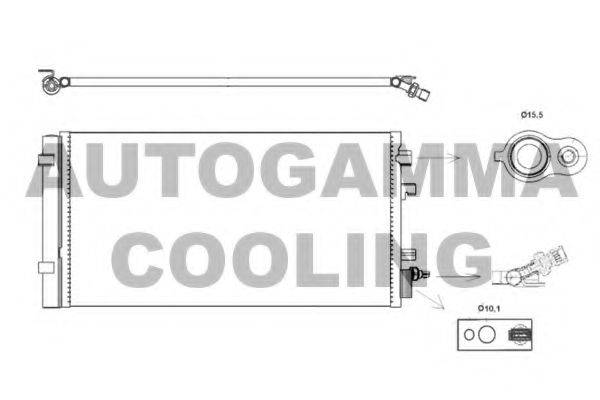 AUTOGAMMA 105830 Конденсатор, кондиціонер