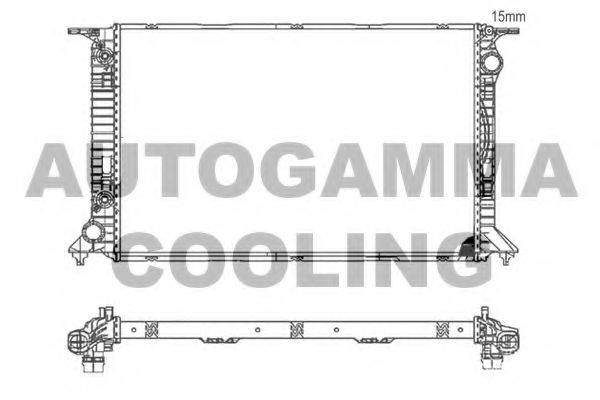 AUTOGAMMA 105985 Радіатор, охолодження двигуна