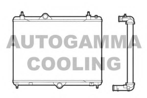 AUTOGAMMA 105987 Радіатор, охолодження двигуна
